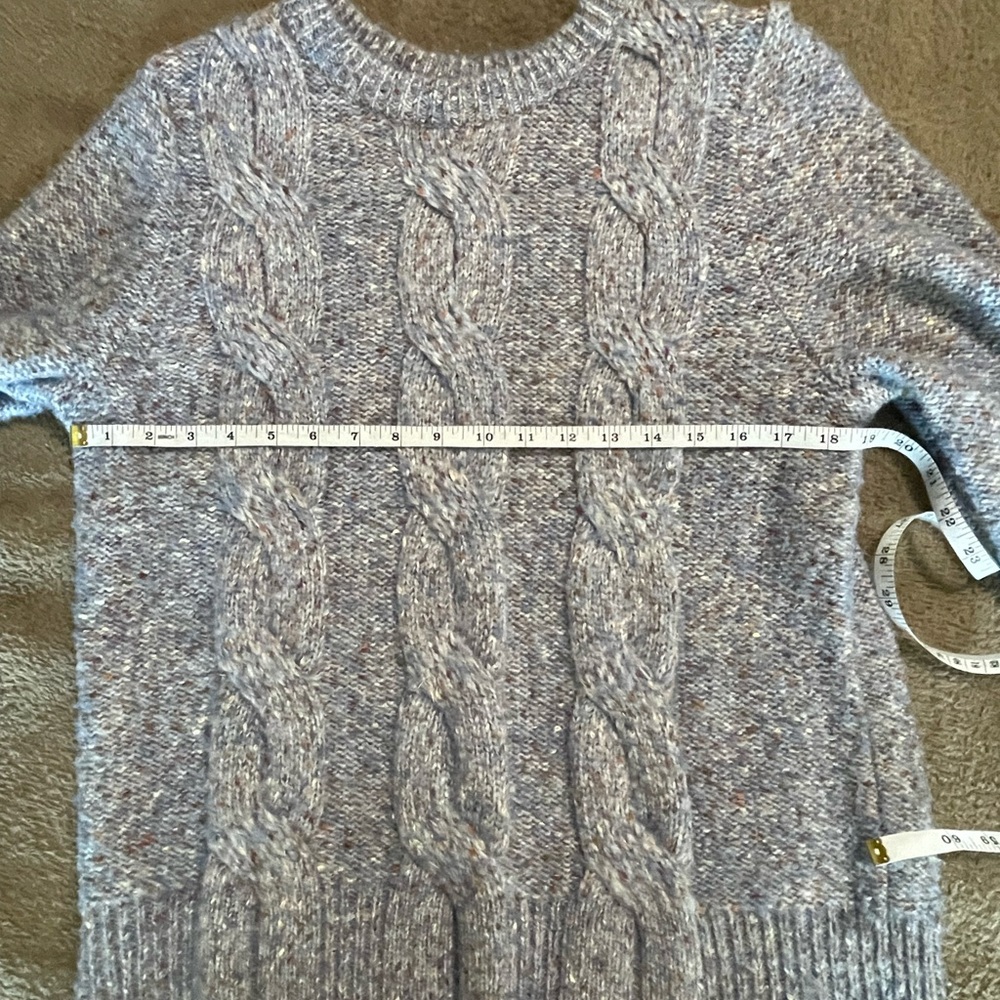 a new day Blue Crew Neck Sweater with Ribbed Details‎ size M - Picture 4 of 6